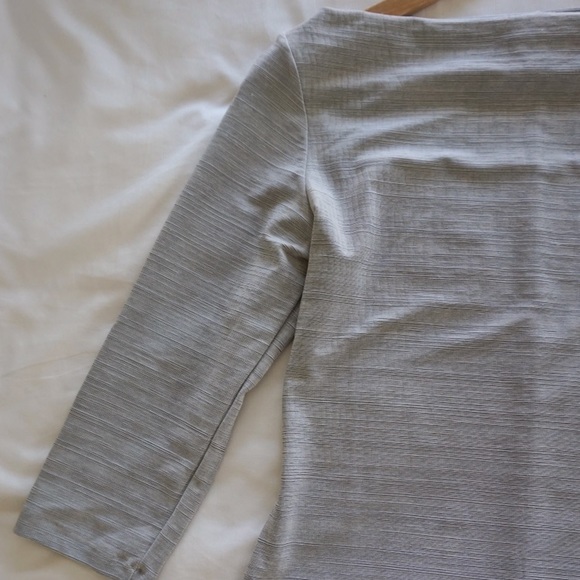 Grey/silver quarter sleeve dress - Picture 8 of 8